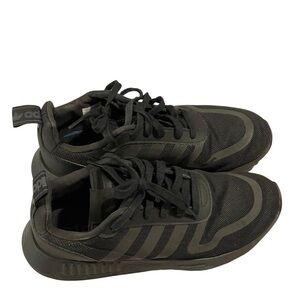 Adidas Multix Athletic Men’s Casual Sneakers Mesh Triple Black Size 8.5